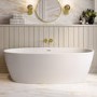Matt White Freestanding Double Ended Bath 1800 x 850mm - Rosa