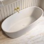Matt White Freestanding Double Ended Bath 1800 x 850mm - Rosa