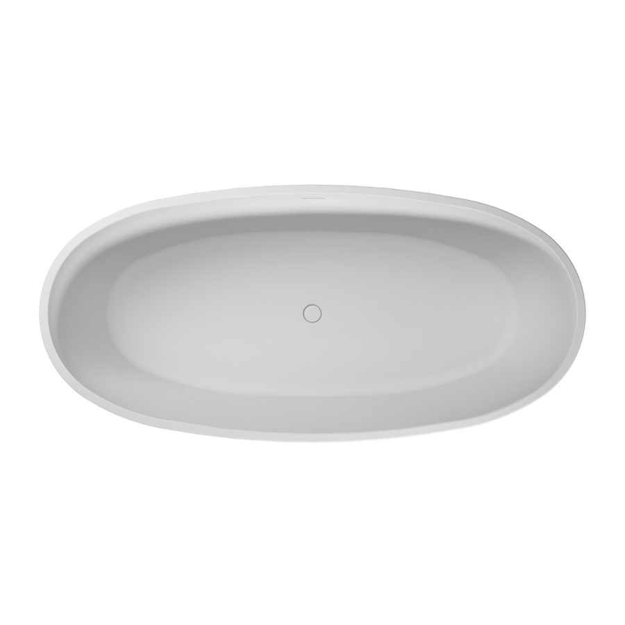 Matt White Freestanding Double Ended Bath 1800 x 850mm - Rosa