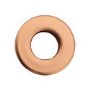Brushed Bronze Round Basin Overflow Cover - Ashford