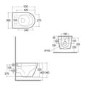 Wall Hung Rimless Toilet with Soft Close Seat - RAK Resort