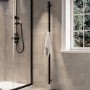 Black Vertical Electric Towel Radiator 1600mm - Sagaro
