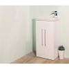 White Free Standing Double Door Vanity unit - W460 x H880mm