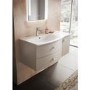 Cashmere Wall Hung Bathroom Vanity Unit & Basin Right Handed - W1012 x H428mm