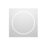 Square Front and Backlit Heated Bathroom Mirror with Lights 800mm - Saturn
