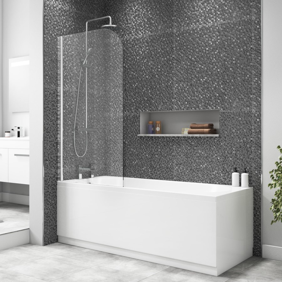 Taylor & Moore Curved Corner Bath Shower Screen 750 x 1400mm
