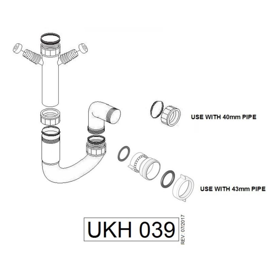 Single Bowl Plumbing Kit- Essence