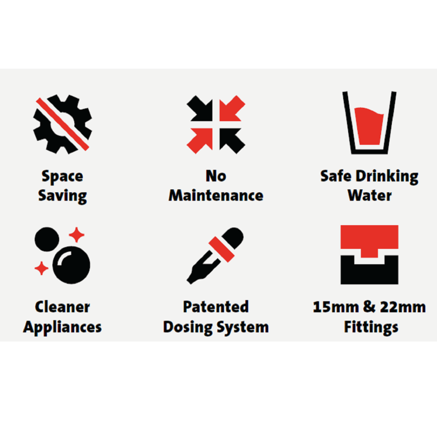 McAlpine Scale Defender Starter Kit - Protects Pipework Boilers Radiators Taps and Shower Screens