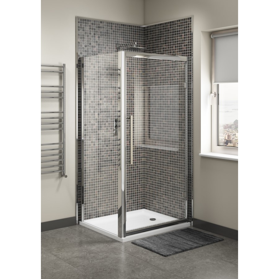 Claritas 8mm Glass Sliding Shower Door - 1100 x 1950mm