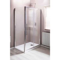 Claritas 8+ Glass Sliding Shower Door 1200 x 1950mm - 8mm Glass