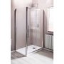 Claritas 8+ Glass Sliding Shower Door 1200 x 1950mm - 8mm Glass