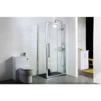 Claritas 8 Glass Sliding Shower Door 1400 x 1950mm - 8mm Glass