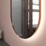 Sensio Nebula Oval Bronze Heated Bathroom Mirror with Lights 500 x 800mm