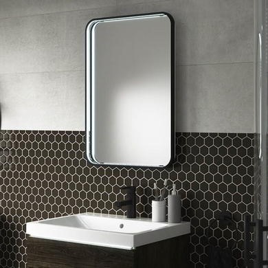 Details about   390 x 500mm Modern Bathroom Mirror LED Illuminated Battery Power Luxury IP44 
