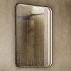 Sensio Aspect Rectangular Black LED Heated Bathroom Mirror 700 x 500mm