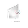 Sensio Aspect Rectangular Black LED Heated Bathroom Mirror 700 x 500mm