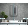 Sensio Aspect Rectangular Black LED Heated Bathroom Mirror 700 x 500mm