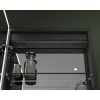 Single Door Sensio Eclipse Recessed Mirrored Bathroom Cabinet with Lights &amp; Shaver Socket 700 x 500mm