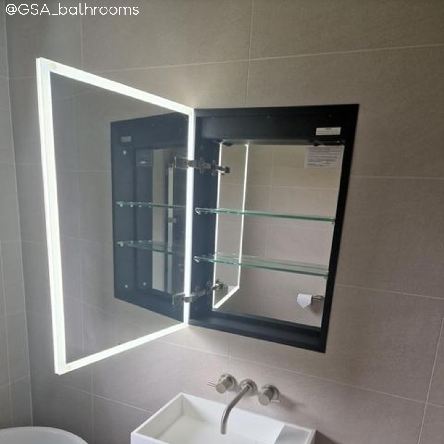Recessed Mirror Cabinet Bathroom