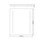LED Bathroom Mirror Battery Operated - 390 x 500mm - Sensio Isla