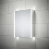 Sensio Ainsley Double Door Chrome Mirrored Bathroom Cabinet with Lights &amp; Bluetooth 564 x 700mm