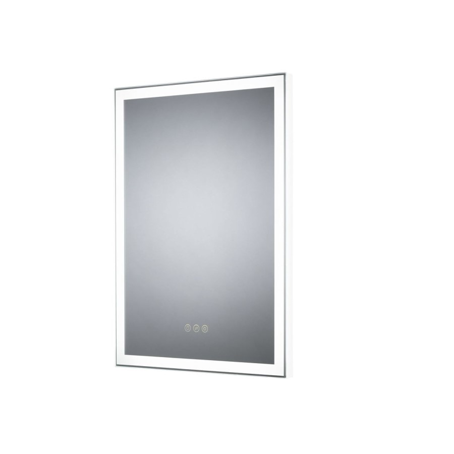 Rectangular LED Bathroom Mirror With Demister 500 x 700mm - Sensio Destiny