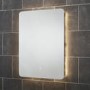 ONLY OPENED - Rectangular Backlit LED Bathroom Mirror with Demister & Shaver Socket 800 x 600mm - Sensio Reagan