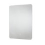 ONLY OPENED - Rectangular Backlit LED Bathroom Mirror with Demister & Shaver Socket 800 x 600mm - Sensio Reagan