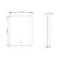 ONLY OPENED - Rectangular Backlit LED Bathroom Mirror with Demister & Shaver Socket 800 x 600mm - Sensio Reagan