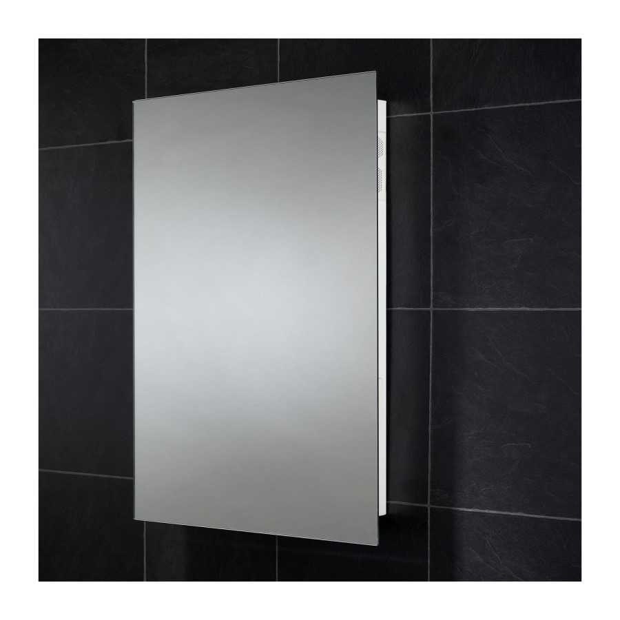 Sensio Avalon Rectangular Backlit LED Heated Bathroom Mirror with Bluetooth 500 x 700mm