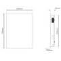 Sensio Avalon Rectangular Backlit LED Heated Bathroom Mirror with Bluetooth 500 x 700mm
