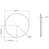 Sensio Como Round Backlit LED Heated Bathroom Mirror 600mm