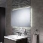 GRADE A1 - Rectangular LED Bathroom Mirror with Demister 900 x 600mm - Sensio Eden