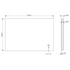 Sensio Eden Rectangular Backlit LED Heated Bathroom Mirror 900 x 600mm