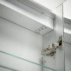 GRADE A2 - Sensio Ainsley Chrome Mirrored Bathroom Cabinet with Lights &amp; Bluetooth 564 x 700mm