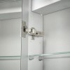 GRADE A2 - Sensio Ainsley Chrome Mirrored Bathroom Cabinet with Lights &amp; Bluetooth 564 x 700mm