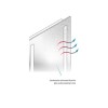 Sensio Libra Rectangular LED Heated Bathroom Mirror Ultra Slim 500 x 390mm