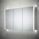 SE30994C0 Sensio Ainsley 3 Door Chrome Mirrored Bathroom Cabinet with Lights & Bluetooth Speaker 1200 x 700mm