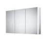 Sensio Ainsley 3 Door Chrome Mirrored Bathroom Cabinet with Lights & Bluetooth Speaker 1200 x 700mm