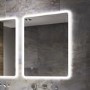 Sensio Libra Rectangular Heated Bathroom Mirror with Lights Ultra Slim 800 x 600mm