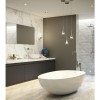 IP44 Glass Bathroom Pendant Light - Zirconia