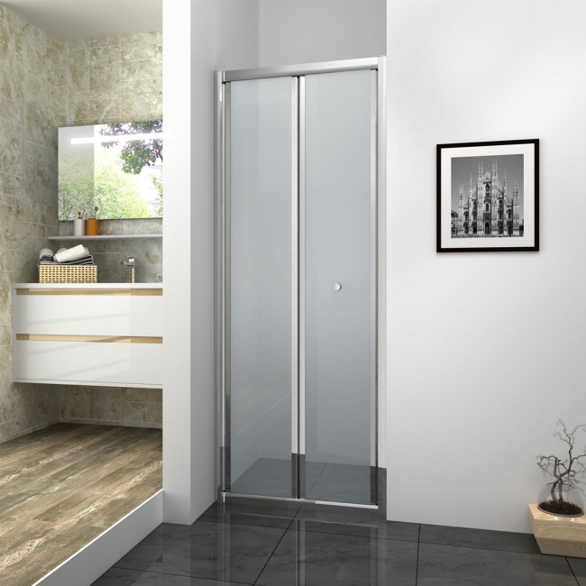 GRADE A1 - Bi-Fold Shower Door - 900 x 1850mm