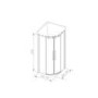 Quadrant Shower Enclosure - 900 x 900mm