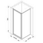 GRADE A1 - Taylor & Moore Shower with Pivot Door - 760 x 760mm