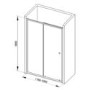 GRADE A1 - 1200 Sliding Shower Door - Universal Fit 4mm Glass - Taylor & Moore