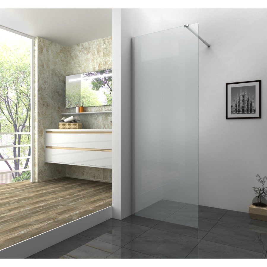 Walk in Glass Shower Screen - 1180 x 2000mm -  Universal Fir 10mm Glass - Taylor & Moore