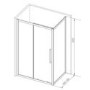 Taylor & Moore SESP908 Shower Side Panel - W900 x 1850mm