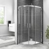 Offset Reversible Quadrant Shower Enclosure with Twin Sliding Door - 1200 x 800mm