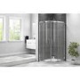 GRADE A1 - Offset Quadrant Sliding Shower Enclosure 800mm - 6mm Easy Clean Glass - Taylor & Moore Range