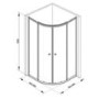 900 x 900 Quadrant Sliding Shower Enclosure - 4mm Glass - Taylor & Moore